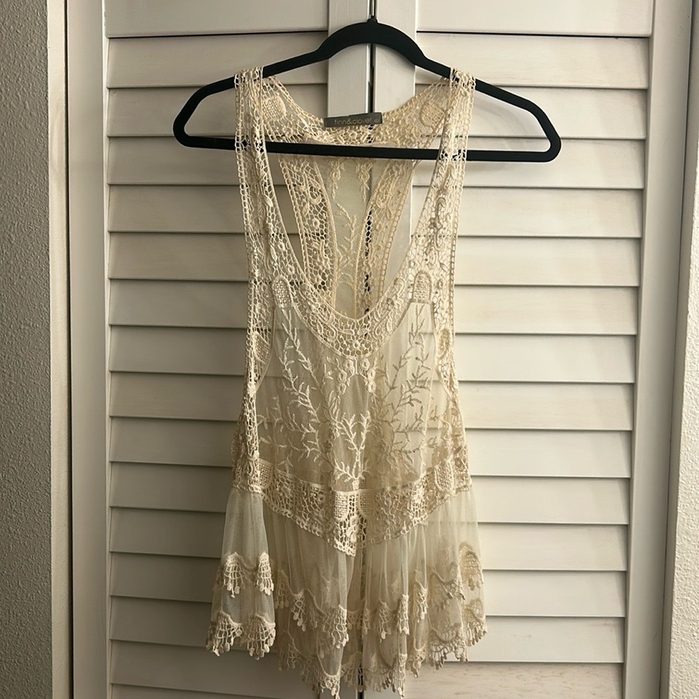 lacy, flowy layering top